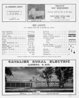 Map Legend, Cavalier County 1954
